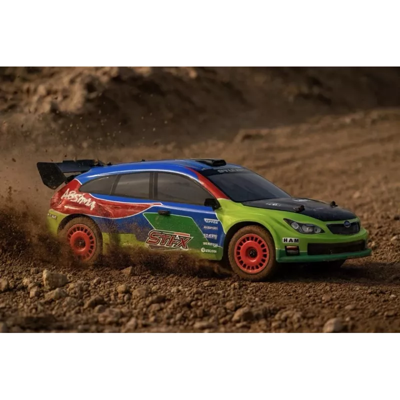 Absima 1:10 EP Rally STi-X brushless 4WD RTR RC-auto met accu en oplader (12234)