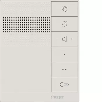 HAGER RTQ620X audio-binnenpost handsfree wit