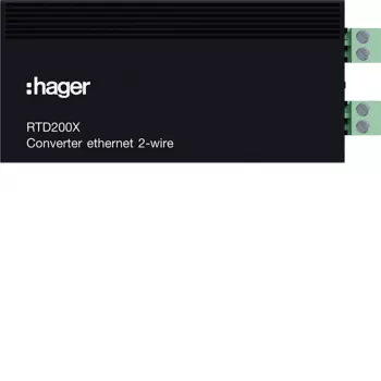 Hager RTD200X IP-naar-2-draads converter voor deurintercomsystemen
