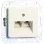 Metz Connect UPk inbouw universele aansluiteenheid, UAE-design, 2xRJ45, mini-klem (130064111-I)