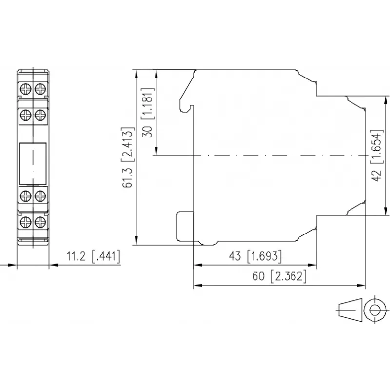 METZ CONNECT KRA-M8/21-21 vermogensrelais wit (11061905)