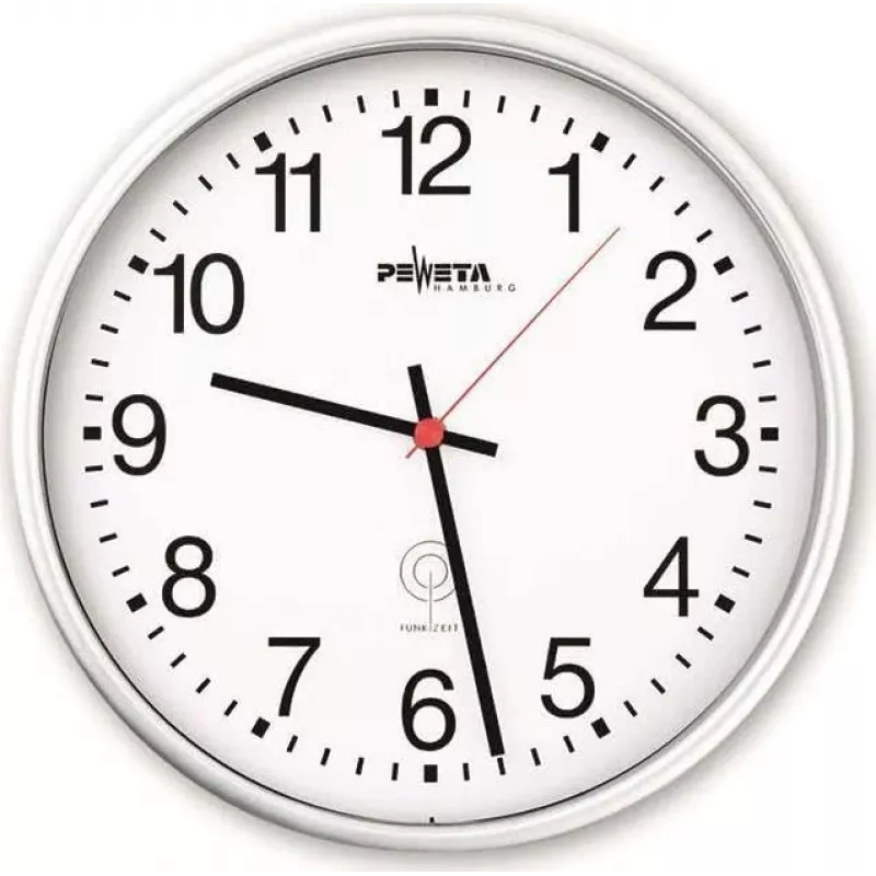 PEWETA radiografische wandklok kunststof wit 30 cm (51.130.311)
