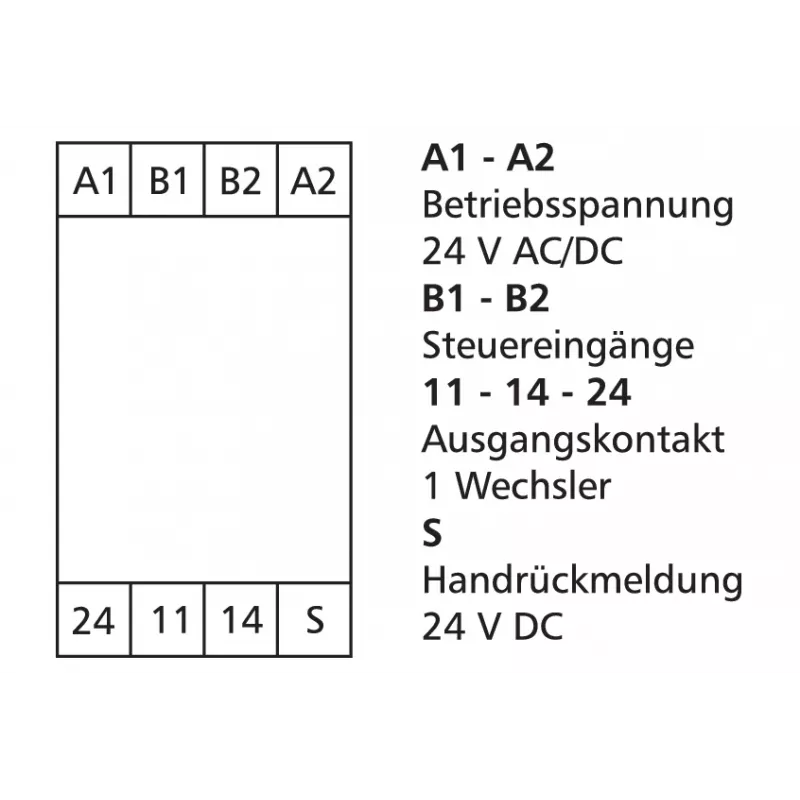 METZ CONNECT 110668132722 vermogensrelais wit 24V DC 2PDT 8A PCB-montage