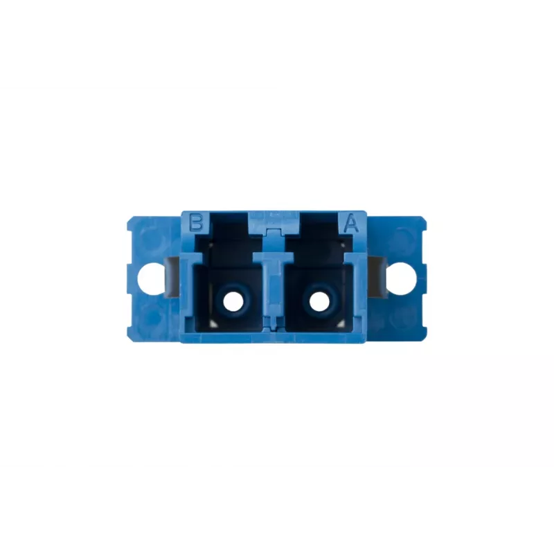METZ CONNECT 15090074-I LC duplex naar SC simplex hybride glasvezeladapter, single-mode OS2, blauw