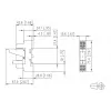 METZ CONNECT RM 21/21 230VAC interface-relaismodule met LED, 2 wisselcontacten, DIN-rail 11050705