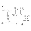 METZ CONNECT RM 21/21 230VAC interface-relaismodule met LED, 2 wisselcontacten, DIN-rail 11050705