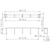 METZ BTR 130894-03-03-E 19 inch 1U kabelmanagement-paneel, 75mm diep, RAL 7035 lichtgrijs