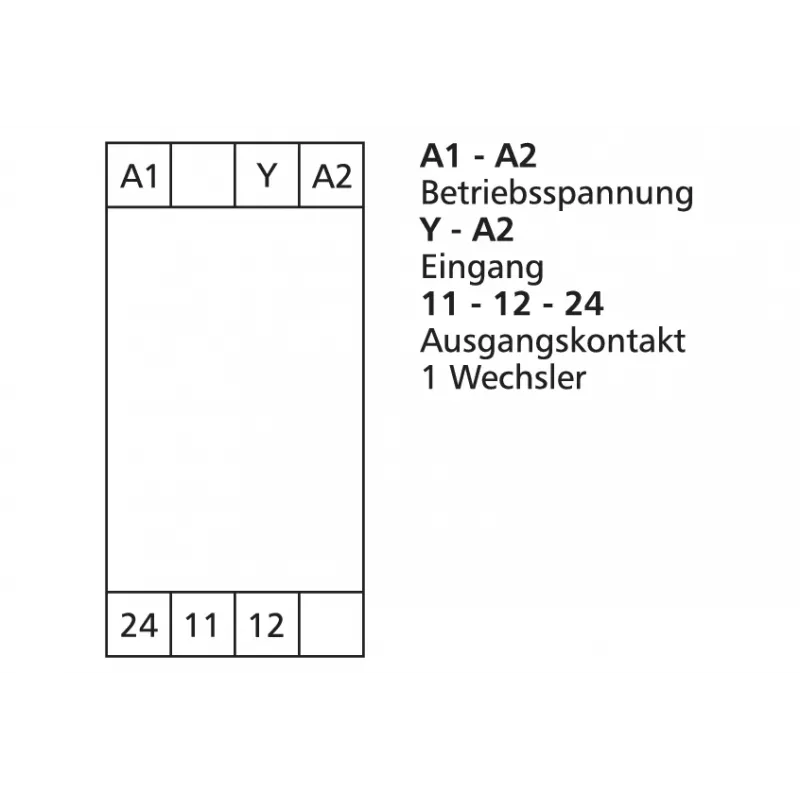 METZ CONNECT KRS-E08 3 24 V AC/DC interface-relaismodule, 1 wisselaar, 8 A, DIN-rail 110673