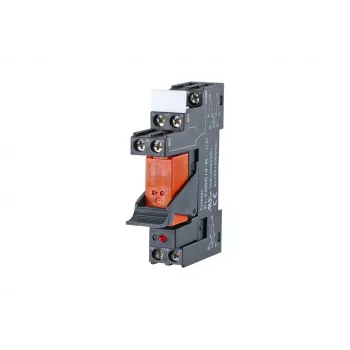 METZ CONNECT 11051005 Cat.6A afgeschermde RJ45 keystone-module, gereedschapsvrij, zwart/oranje