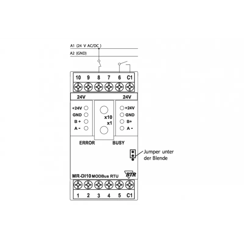 METZ Connect Modbus digitaal ingangsmodule 10DI 24VAC/VDC (1108311319)