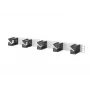 METZ CONNECT BTR kabelmanagement 1U rack-paneel, 5 ringen, zwart 130894-01-03-E