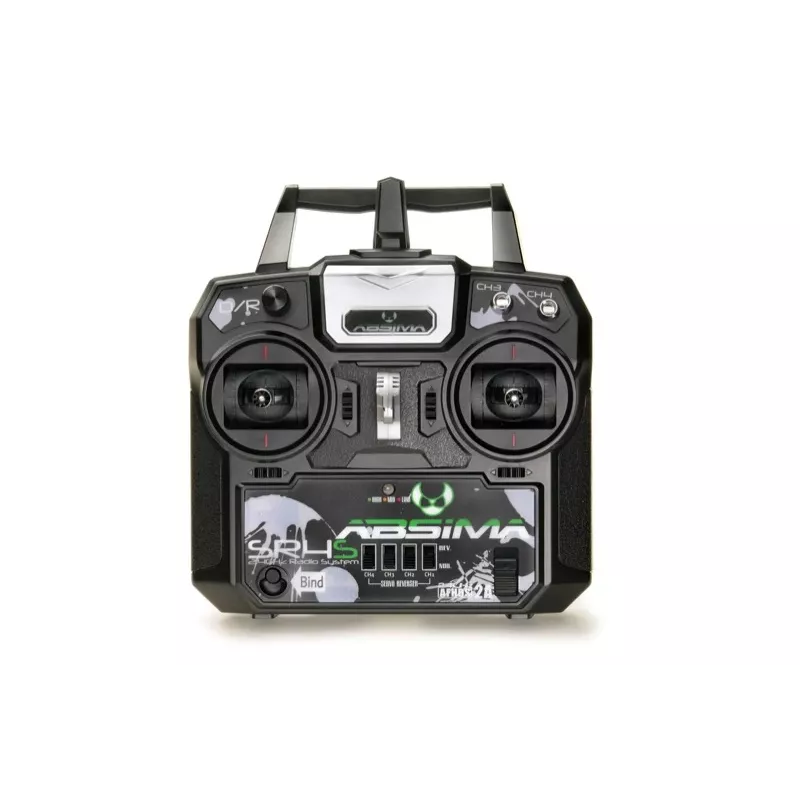 Absima SR4S 4-kanaals stick-afstandsbediening 2,4 GHz met ontvanger, zwart