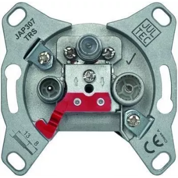 Jultec JAP307TRS programmeerbare enkelvoudige aansluitdoos met 7 dB aftakdemping voor TV, radio en SAT