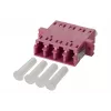 METZ BTR 15090079-I OpDAT Q-LC MM keramiek OM4 erika violet quad LC-koppeling