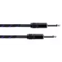 Cordial 14770 mono-jack audiokabel 6,3 mm TS naar 6,3 mm TS 5 m zwart/blauw textiel