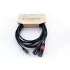 Cordial EY 1.5 WMM XLR Y-adapterkabel - 3,5 mm TRS naar 2x XLR stekker, 1,5 m 14871
