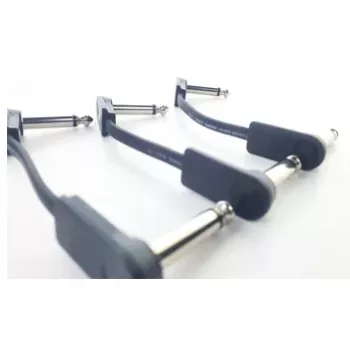 Cordial 14789 mono-audio patchkabel 6,3 mm TS jack naar 6,3 mm TS jack, 0,15 m, zwart
