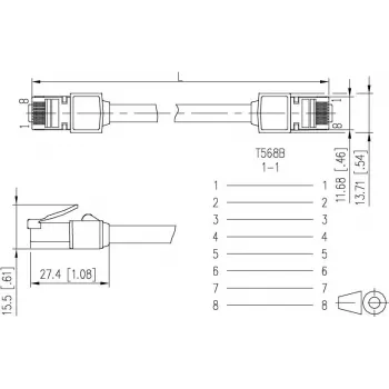 METZ CONNECT 13084V1500-E Cat6 S/FTP netwerkkabel, RJ45, 1,5 m, zwart
