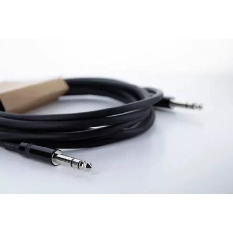 Cordial 14816 stereo-jack audiokabel 6,3mm TRS naar 6,3mm TRS, 1,5m, zwart, twisted pair, PVC