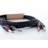 Cordial 14846 Twin Mono jack audiokabel 6m zwart - dual 6,3mm TS naar dual 6,3mm TS