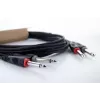 Cordial 14846 Twin Mono jack audiokabel 6m zwart - dual 6,3mm TS naar dual 6,3mm TS