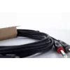 Cordial 14846 Twin Mono jack audiokabel 6m zwart - dual 6,3mm TS naar dual 6,3mm TS