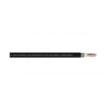Cordial 15540 CAT 5e S/UTP patchkabel, RJ45, 15 m, zwart, PUR-mantel