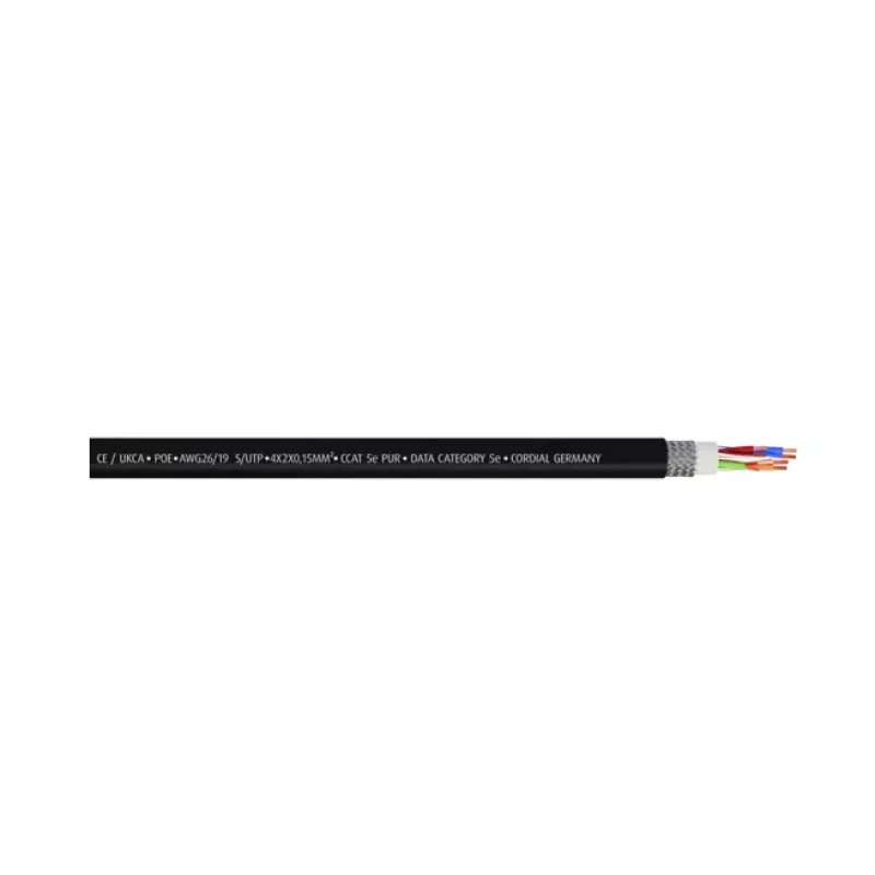 Cordial 15547 CAT 5e S/UTP RJ45 patchkabel, 1,5 m, zwarte PUR-mantel