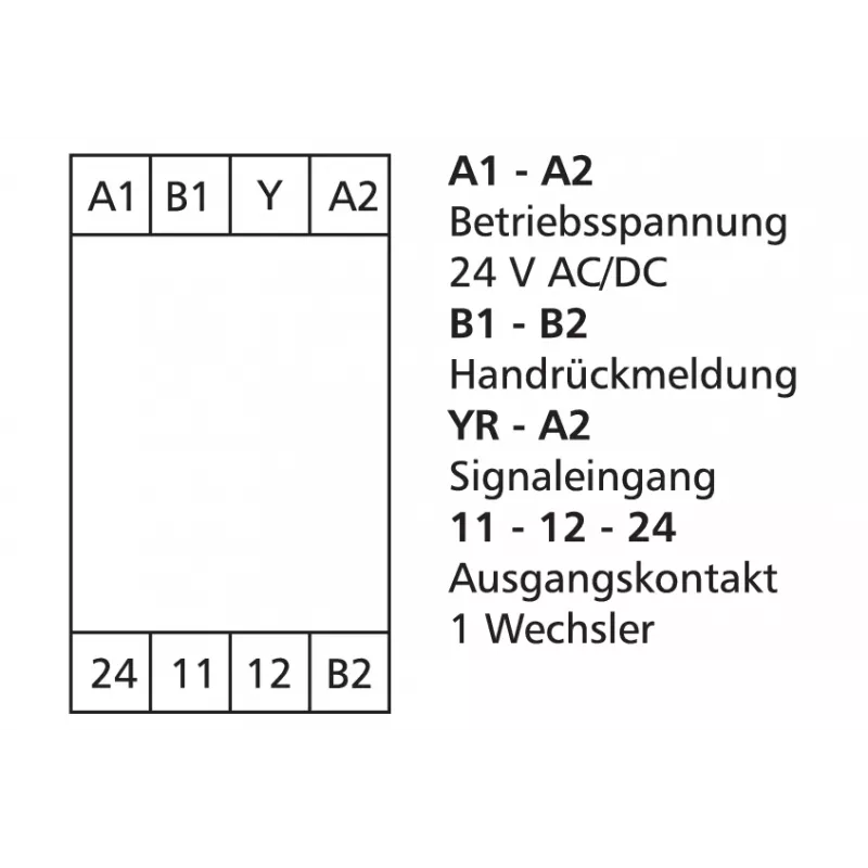 METZ Connect drempelschakelaar 24 V AC/DC, 1 wisselcontact 11066570