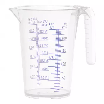 Pressol 07 060 maatbeker 0,25 L PP transparant met schenktuit en handgreep