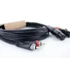 Cordial EU 1 FC XLR naar RCA verbindingskabel 1 m zwart (14851)