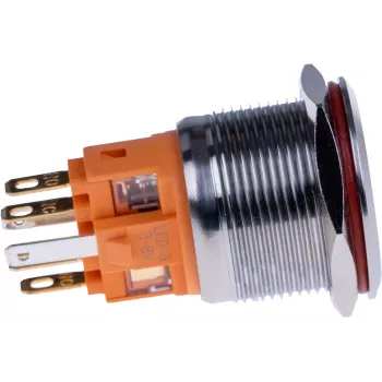 JOY-IT BUTTON22B-M-GR drukknop (maakcontact), 22mm, 250V AC 7A, 1 NO, IP67, IK10, groen