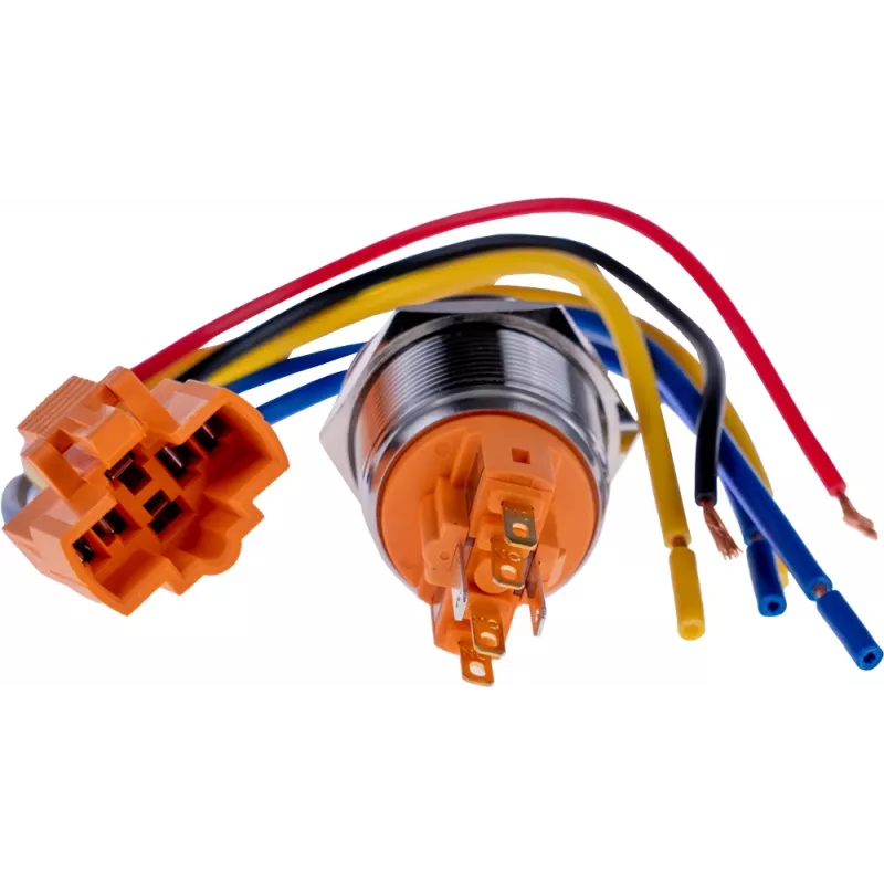 JOY-IT BUTTON22B-M-GR drukknop (maakcontact), 22mm, 250V AC 7A, 1 NO, IP67, IK10, groen