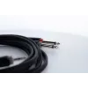 Cordial 14863 audio Y-adapterkabel, 3,5mm TRS jack naar 2x XLR stekker, 0,3m, PVC, zwart