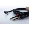 Cordial 14866 audio-Y-adapterkabel 3,5 mm stereo naar 2x 6,3 mm mono 1 m zwart