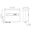 METZ OpDAT ADT VIK 2xLC-D OM4 reinwit RAL 9010 glasvezel-aansluitdoos 1501107H02HC