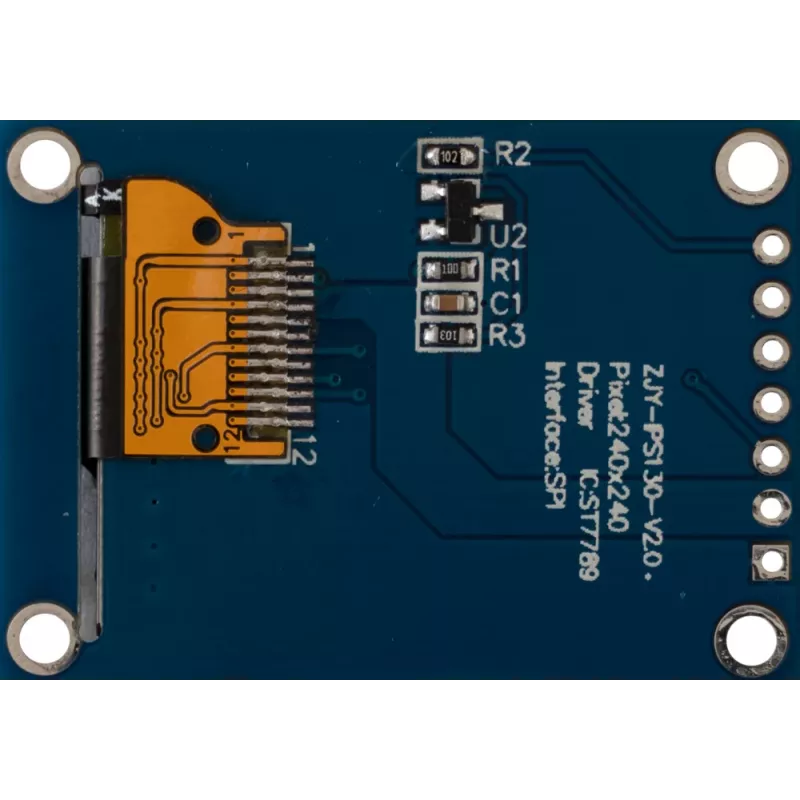 Joy-it 1,3 inch IPS TFT LCD-displaymodule 240x240 met SBC-montagebeugel (SBC-LCD01)