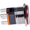 JOY-IT BUTTON22C-M-RD drukschakelaar 250V AC 15A SPST NO IP67 IK10 rood