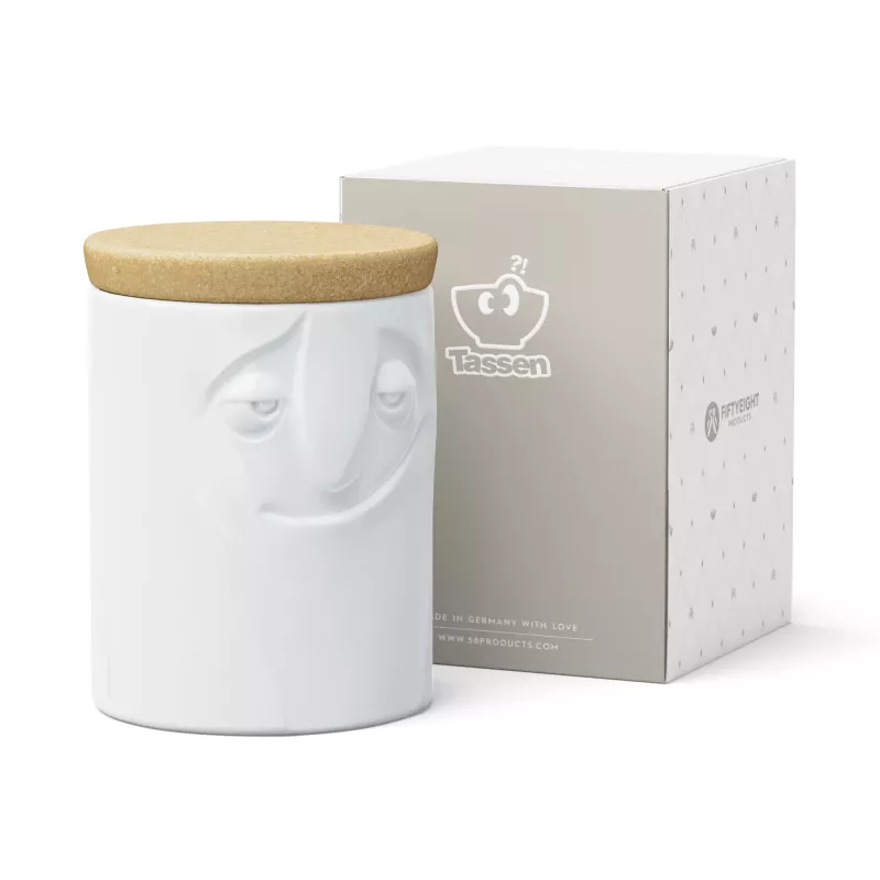 FIFTYEIGHT PRODUCTS Charmant porseleinen bewaarpot 1700 ml wit