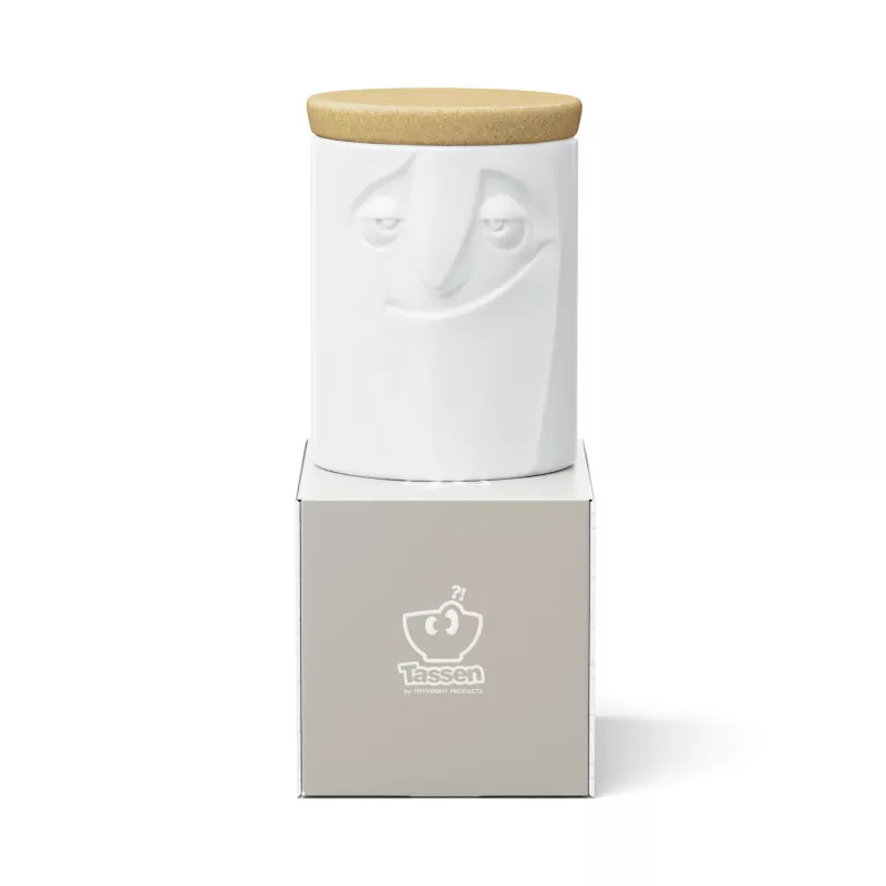 FIFTYEIGHT PRODUCTS Charmant porseleinen bewaarpot 1700 ml wit