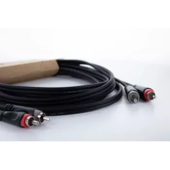 Cordial 14835 RCA audiokabel 1m zwart twin PVC