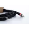 Cordial 14856 3,5mm jack naar 2x RCA audio Y-adapterkabel, 3 m, zwart PVC, twin-kabel