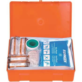 Söhngen DIN 13157 EHBO-koffer 3003045 oranje slagvast ABS met wandhouder