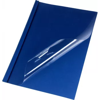 LMG thermobindmappen A4 blauw lederlook 2,0 mm rug, 50-pack LMG-BMDLM-BL-R2