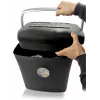 LMG DWS-1012CD papierversnipperaar met partikelsnede en aparte CD/DVD-bak, veiligheidsniveau P-4, 10-12 vel, 21L
