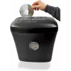 LMG DWS-1012CD papierversnipperaar met partikelsnede en aparte CD/DVD-bak, veiligheidsniveau P-4, 10-12 vel, 21L