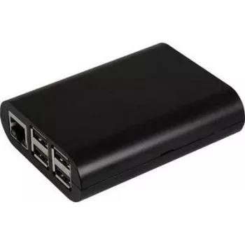 Raspberry Pi 2 / Pi B+ behuizing zwart (rb-case+04b)