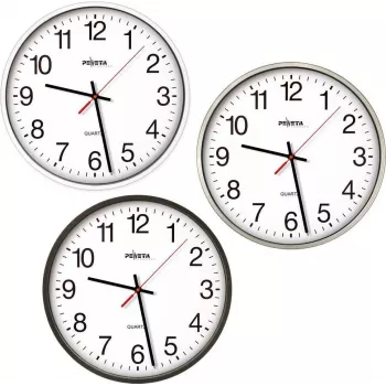 PEWETA wandklok zwart 44.130.212