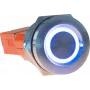 JOY-IT Button22T-01 drukknop (maakcontact), rood/blauw LED, 22mm, IP68, IK10