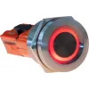 JOY-IT Button22T-01 drukknop (maakcontact), rood/blauw LED, 22mm, IP68, IK10